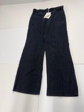 New with Tags The Row Navy Corduroy High-Rise Trousers Size 8